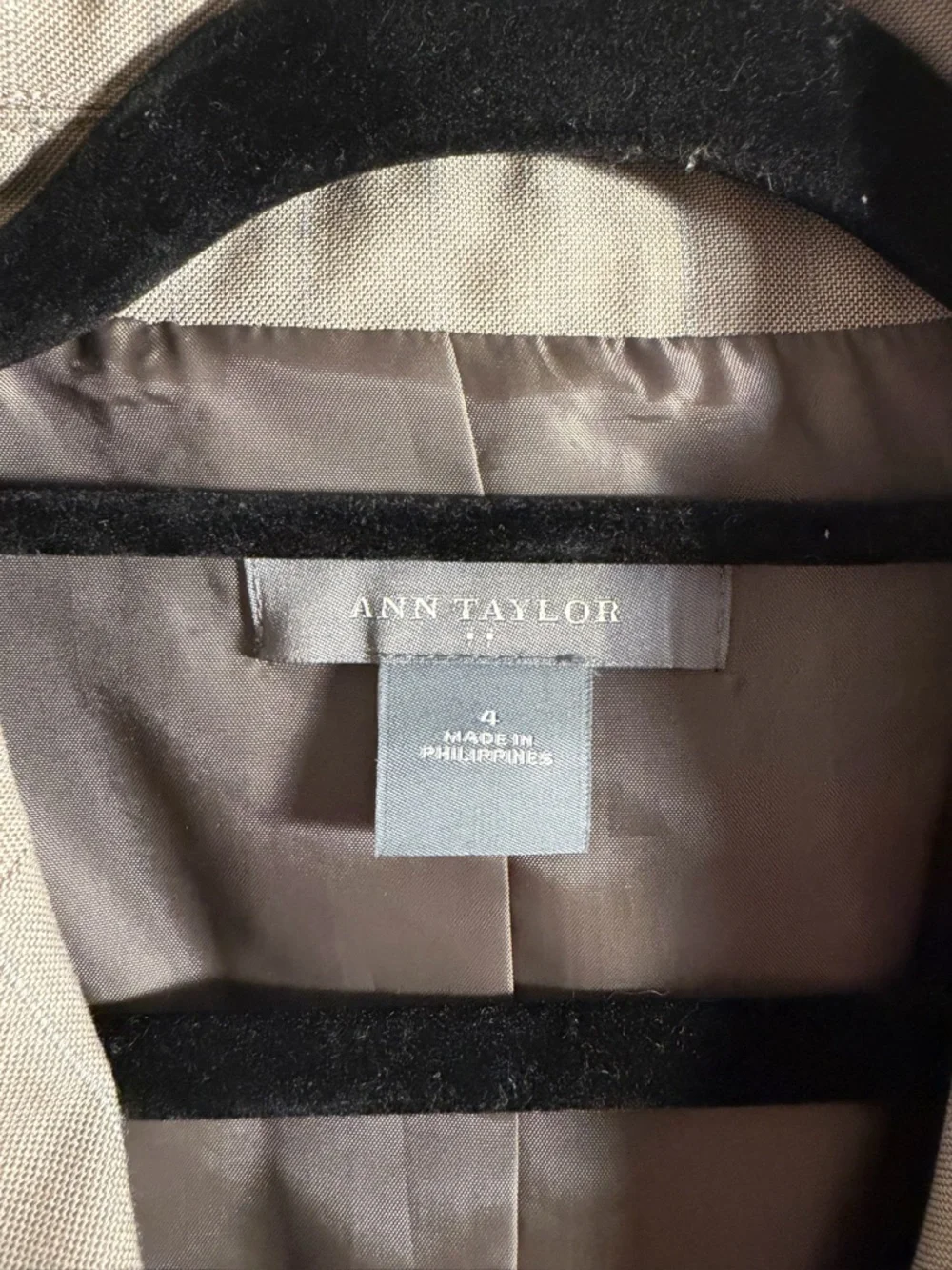vintage Ann Taylor beige blazer